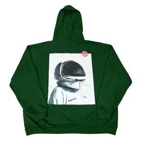 Supervsn Studios Spaceman Green Hoodie Men's XL Rare